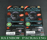 Zwarte Mambar-Geslachtspillen die Zwarte de Kaart van de Panterblaar Naar maat gemaakte Verpakking verpakken