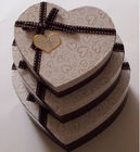 Het hart vormde Decoratief Luxe Gerecycleerd Giftdocument Vakje, Roomdocument Vakje voor Chocolade