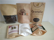 De voedselrang paste Document Zakken aan opstaat Bruine Kaft-Document Koffie Verpakking