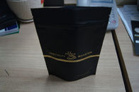 Aluminiumfolietheezakjes/Zak die van de Tribune de omhoog Matte Zwarte Plastic Koffie met Ritssluiting verpakken