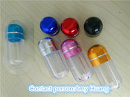 Lege Kleine Plastic de Pillenflessen van de Geneeskundefles met Rood/Blauw/Purper GLB