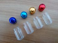 Transparante PS ontruimen Plastic Pillenflessen voor Seksuele Pillen die met Metaal GLB verpakken