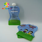 Zakken van het de babyvoedsel van BPA de Vrije opnieuw te gebruiken gedrukte met pijp, dubbele ritssluiting
