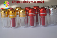 Blauwe/Gouden/Rode/Zilveren de Vormfles van Capsulepillen met van de de pillenfles van Metaalcapsex flessen van de de container de plastic pil voor verkoop
