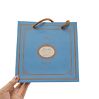 Witte kraftpapier Winkelen Kleding Cosmetische Parfum Gift Bag Luxe Handle Custom Logo Printed Paper Bag voor kleding
