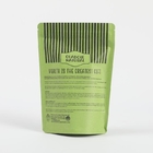 Biologisch afbreekbaar Kraftpapier op maat Stand Up Zip Lock Packaging Bags voor thee en koffiepoeder
