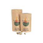 Groothandelsprijs Wit kraftpapier zakken voor mango poeder noten huisdiervoedsel biologisch afbreekbaar Zipper geurbestendige papierverpakking B