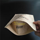 Bladembleem Gedrukte Theezakjes die Bruine Kraftpapier-Document Ritssluitingszak met Duidelijk Venster verpakken