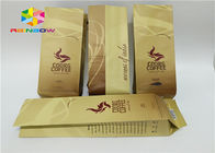 Douane Gedrukte Zij de Hoekplaat Verpakkende Zak van de Druppelkoffie voor Geroosterde Koffie met Klep en Tin de Zak van het de Boonpoeder van de Bandkoffie
