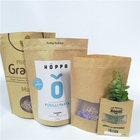 De bruine Douanedocument Zakken ontruimen Voorvensters Eco Vriendschappelijk voor Voedsel van de Verpakkings het Droge Snack