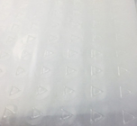 Duidelijke het HUISDIER krimpt Type van de Stickers het Zelfklevende Tastbare Gevarendriehoek van Braille van Kokeretiketten