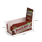 Het goedkope Douane Kleinhandelsembleem drukte de vouwbare Doos van de Golfkarton Tegenvertoning voor Snackbar Verpakking