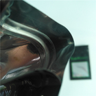 1g UV de Druk Zwarte Zak van Kush Medical Cannabis Packaging Bag van onkruidzakken met Duidelijke Venster en Ritssluiting