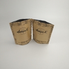 Tribune op van de de Koffiezak van Ritssluitingsmylar de Verpakkende het Document van Kraftpapier Bruine Zakken van de Fabrikanten12oz Koffie met Klep