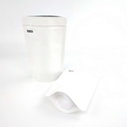 OEM Douane 1/8 oz Wit Logo Size Resealable Aluminum Foil 120 Microns Kraftpapier-Document Tribune die omhoog Zakken verpakt