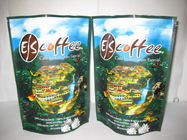 Eindigen de de Folie Verpakkende Zakken die van de koffieritssluiting omhoog Glanzende Tribune drukken