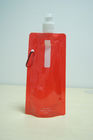 Heldere Rode Plastic Tribune op Zak met de Drank die van de Metaalhaak/tribune op zak voor sap/babyvoedseltribune op zak verpakken