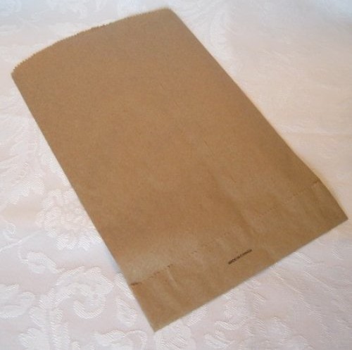Duidelijke Bruine Kraftpapier Aangepaste Document Zakkenvlakte voor Voedsel Verpakking