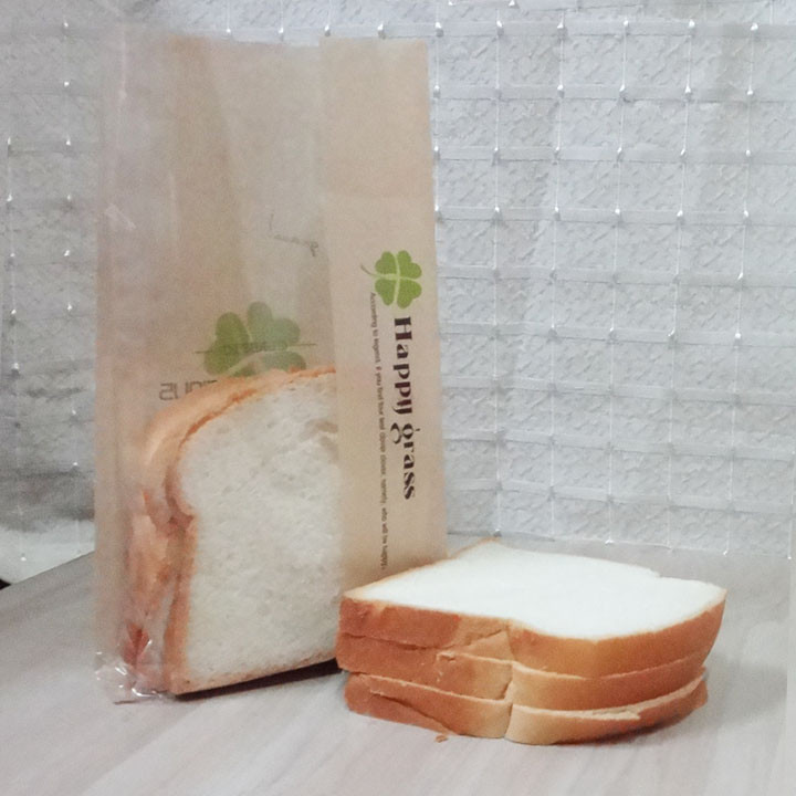 De tribune op het Document van Verpakkingsvoedsel Aangepaste Kraftpapier Zakken ontruimt Venster voor Brood