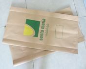 Bruine Kraftpapier-Document Zijhoekplaattheezakjes die Vochtbestendige Gevoerd Folie verpakken