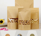 Aangepaste Document Zakken voor Snackvoedsel, Kraftpapier-Document Zak voor Popcorn met Venster