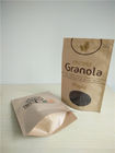 Ritssluitingsbovenkant Aangepaste Document Zakken met Ovaal Venster voor Quinoa Zaden Verpakking