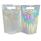 De transparante Plastic Holografische Zakken van Mylar van de Zakken Kosmetische Aluminiumfolie met Ritssluitingshandvat