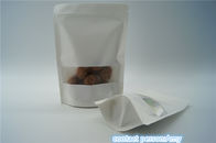 Het Document van ritssluitings Witte Kraftpapier Snackzak Milieuvriendelijke Verpakking