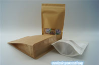 Het Document van ritssluitings Witte Kraftpapier Snackzak Milieuvriendelijke Verpakking