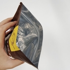 Custom Matte Metallic Finish Aluminium Foil Doypack Stand Up Zipper Pouch Plastic Snack Food Bag