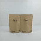 Persoonlijke stand-up zak met rits, warmte afdichting gedrukt biologisch afbreekbaar voedsel kraft papieren zak