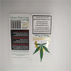 Het Document van Hotstamped Witte Aangepaste CBD Bladeren Zakken, Kraftpapier-Document Verpakking voor Tabakscbd Bladeren