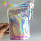 De opnieuw te gebruiken zak van de tribune omhoog holografische folie zonder druk voor schoonheidsmiddel of zouten verpakking