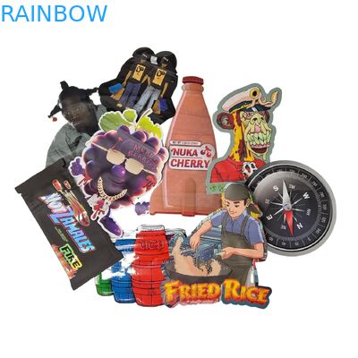 Eetbare 3.5g Mylar Bags Ziplock Special Shaped Candy Herb Biscuit Gummy Packaging