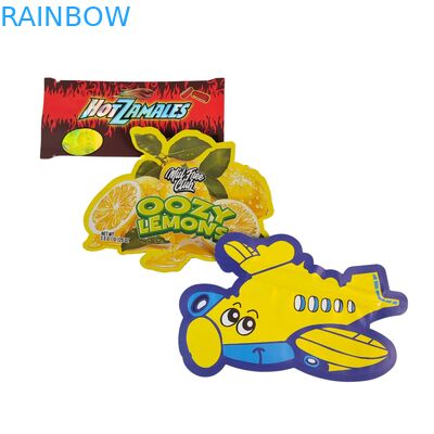 Eetbare 3.5g Mylar Bags Ziplock Special Shaped Candy Herb Biscuit Gummy Packaging