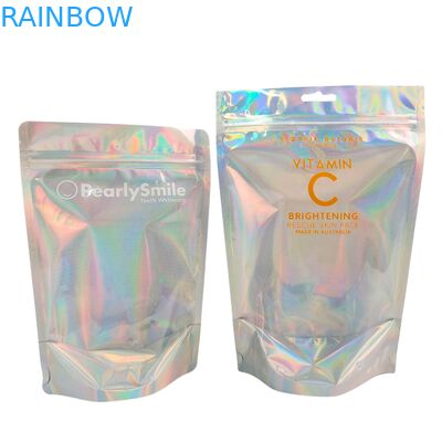 Aangepaste Holografische Kleur Zakken Folie Zak met Geurproof en Hersluitbare Functie
