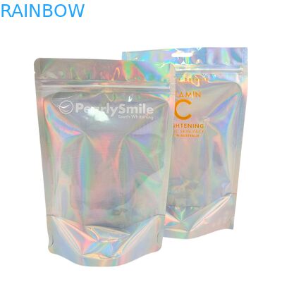 Aangepaste Holografische Kleur Zakken Folie Zak met Geurproof en Hersluitbare Functie