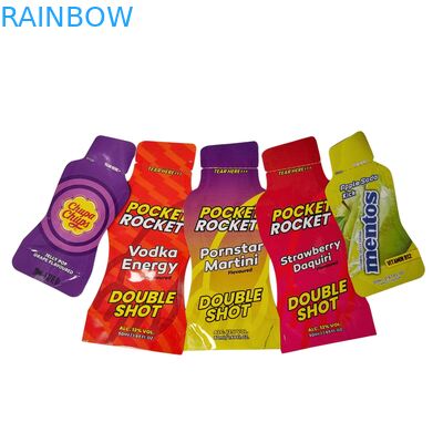 Op maat bedrukte holografische Mylar zak  Hersluitbare biologisch afbreekbare verpakking voor voedsel snackzakken