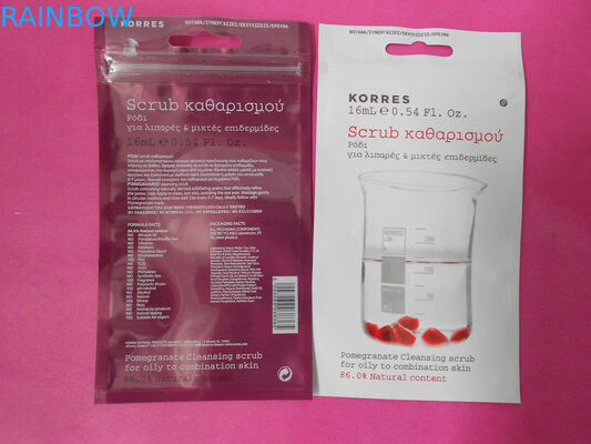 Aangepaste Vlakke Kosmetische Verpakkende Zak met HUISDIER/AL/PE, OPP/AL/PE