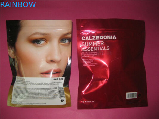 CMYK, Pantone-HUISDIER/AL/PE Kosmetische Verpakkende Zak voor Natte Handdoek, Parelmacht