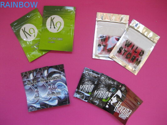 OEM paste Kruidenwierook Verpakkende Zakken met Ritssluiting aan