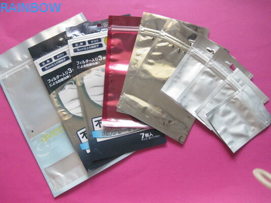 120 mic Drie verzegelde de Partij Snackzak Verpakking met Pitbovenkant met Gedrukte Gravureval