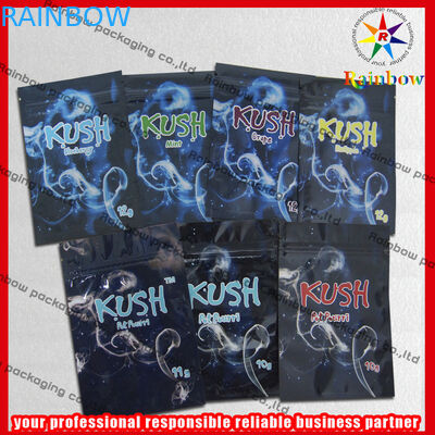 Het Pit Plastic Zakken van de Kushaluminiumfolie, de Kruidenzak van de Wierook Kleurrijke Ritssluiting