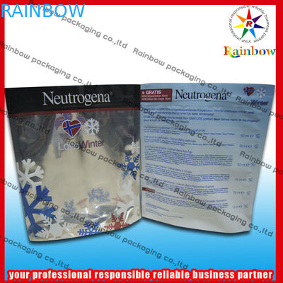 Folietribune op Kosmetische Verpakkende Zak die met Ritssluiting voor Parelpoeder wordt gerecycleerd