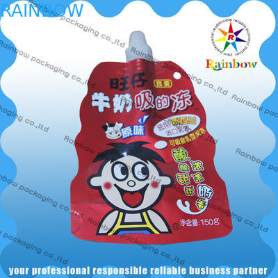 De plastic Tribune spuit Zak omhoog Verpakking Biologisch afbreekbaar voor Melk