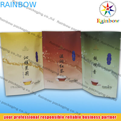 De Theezakjes van de bodemhoekplaat Verpakking Gedrukt met Embleem voor Los Bladthee