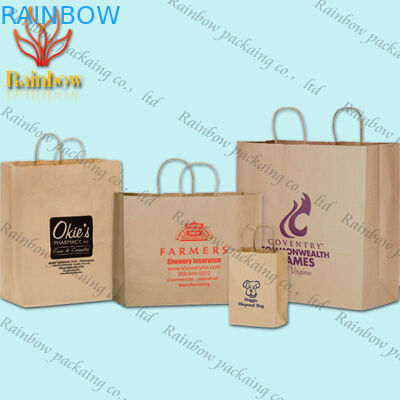 Reycled de Met de hand gemaakte Document het Winkelen Gevoelige Gedrukt Luxe van de Zakdouane