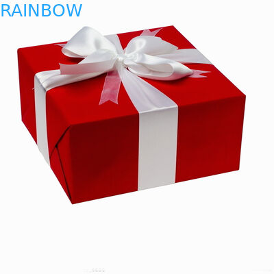 Hoogste Rang die Kartondocument Vakje Rood Vierkant voor Gift Verpakking vouwen