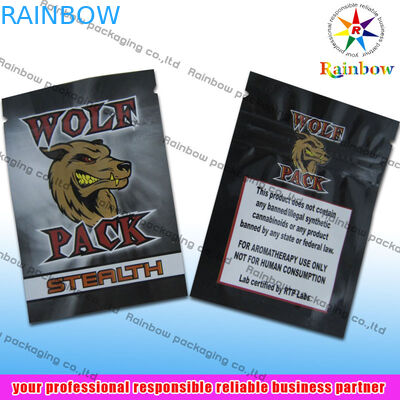 Kruiden de Plastic Zakken niet-Breuk van het Wierookpit met Gravuredruk