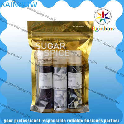 De Plastic Kosmetische Verpakkende Zak van OPP/AL/PE voor Warm Stootkussen met Costomized-Druk